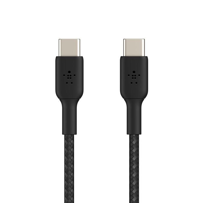 Belkin BoostCharge geflochtenes 1 m USB-C/USB-C Kabel, schwarz Belkin BoostCharge geflochtenes 1 m USB-C/USB-C Kabel, schwarz